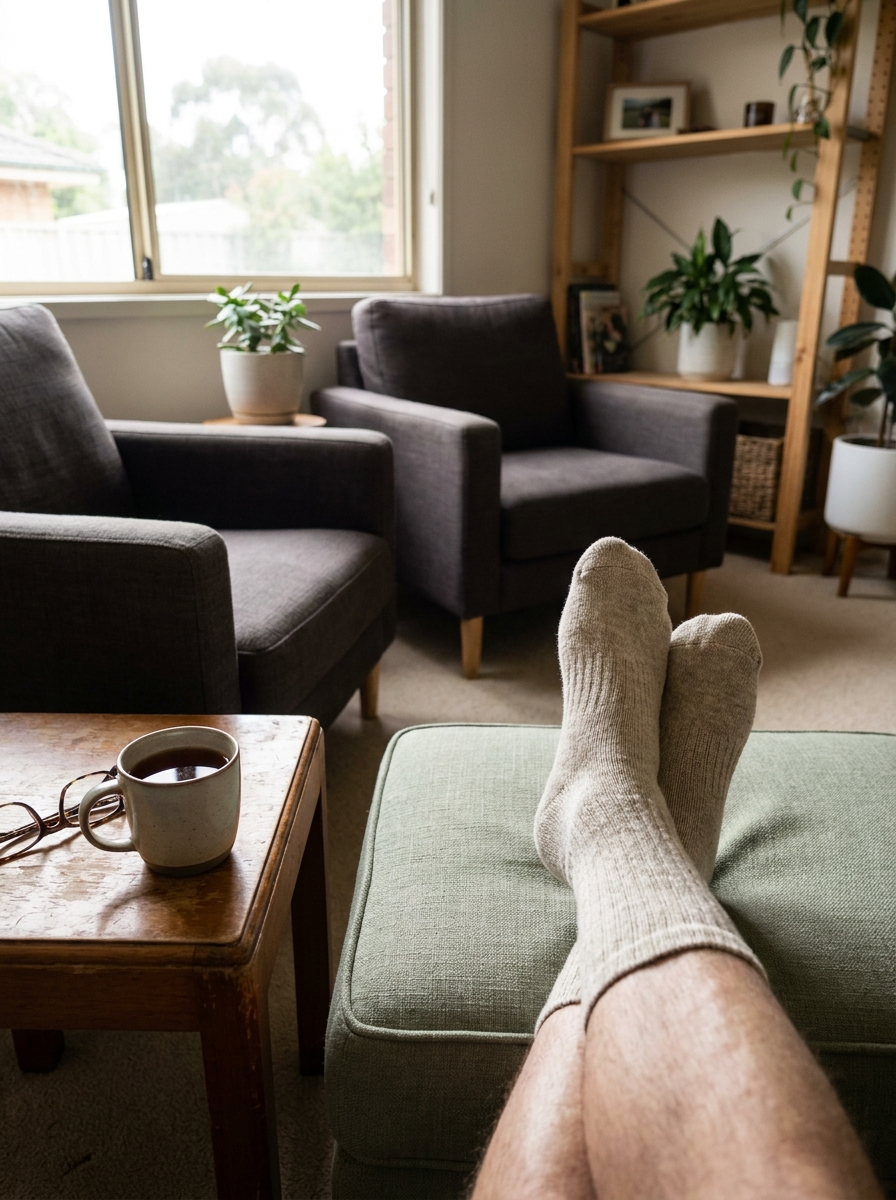 Cushioned comfort, morning to night.